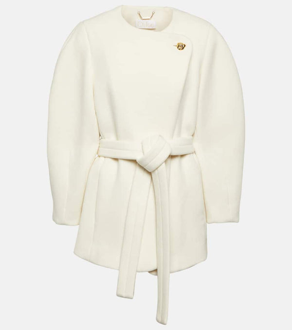 Chloé Belted wool-blend coat