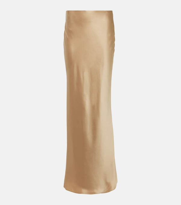 The Sei Silk satin maxi skirt