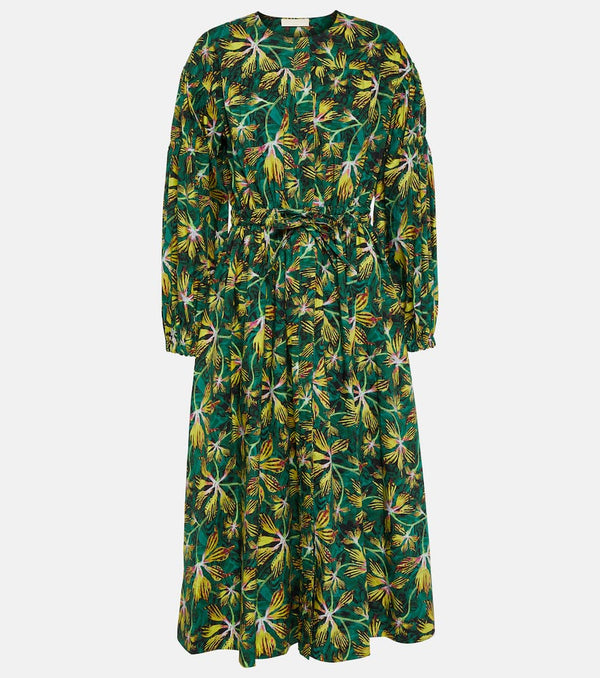 Ulla Johnson Adalie floral cotton poplin midi dress