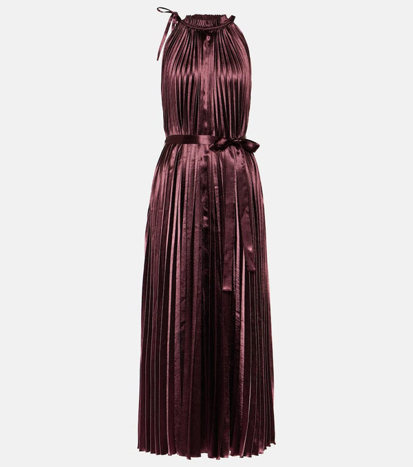 Ulla Johnson Amiko pleated satin midi dress