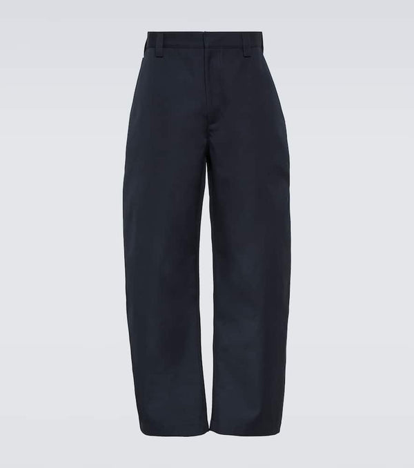 Bottega Veneta Wool and cotton flannel tapered pants