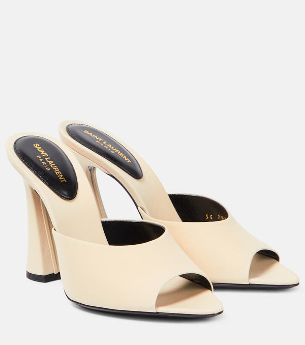 Saint Laurent Suite silk satin mules