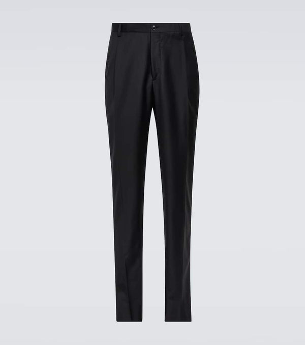 Giorgio Armani Wool and cashmere slim pants