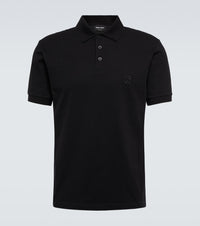 Giorgio Armani Cotton-blend pique polo shirt