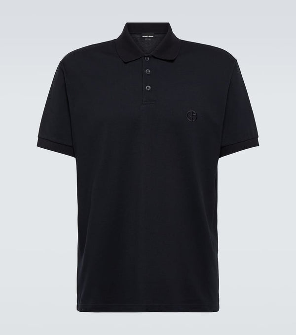 Giorgio Armani Cotton-blend polo shirt