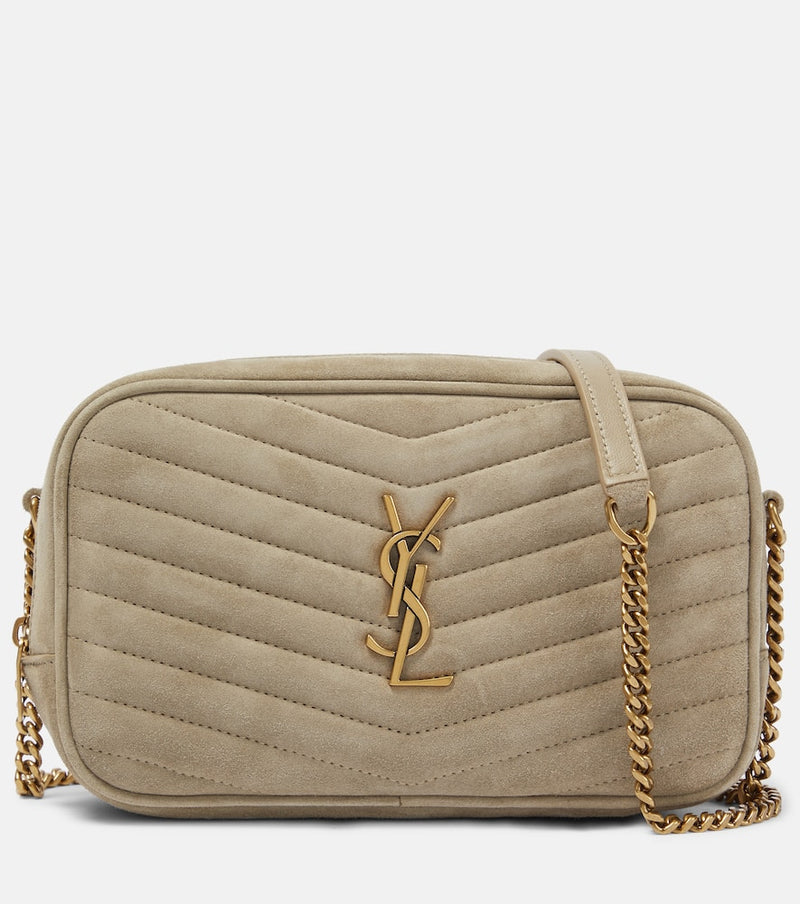 Saint Laurent Lou Mini suede crossbody bag