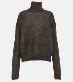 Saint Laurent Mohair-blend turtleneck sweater