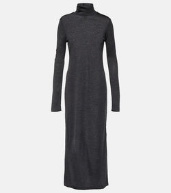 Polo Ralph Lauren Wool-blend turtleneck midi dress