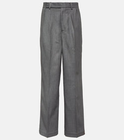 Jacques Wei Wool-blend twill straight pants