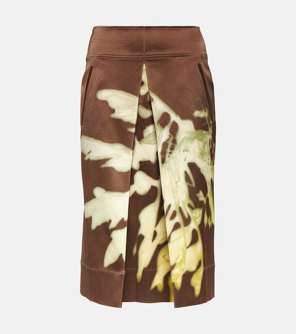 Jacques Wei Printed midi skirt