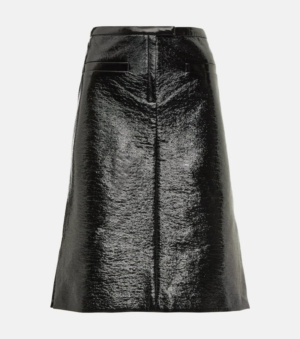 Courrèges Vinyl midi skirt