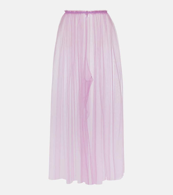 Noir Kei Ninomiya Sheer tulle wide-leg pants