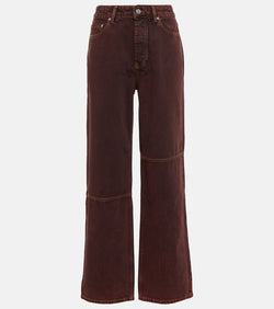 Ganni Izey high-rise straight jeans