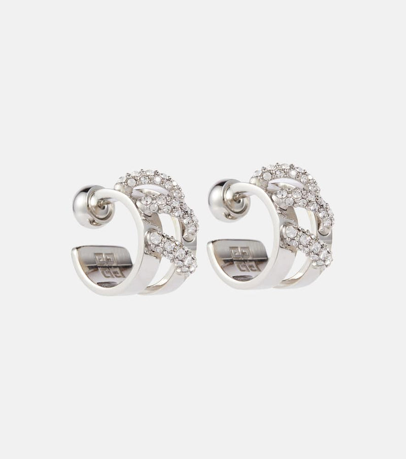 Givenchy Stitch crystal-embellished earrings