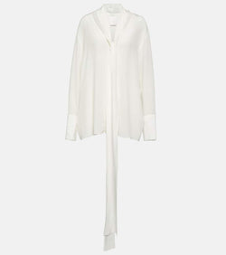 Givenchy Tie-neck silk crêpe de chine blouse