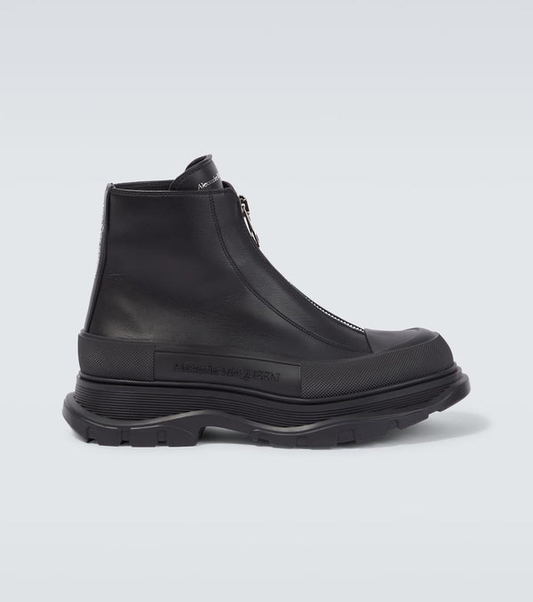 Alexander McQueen Tread Slick leather ankle boots