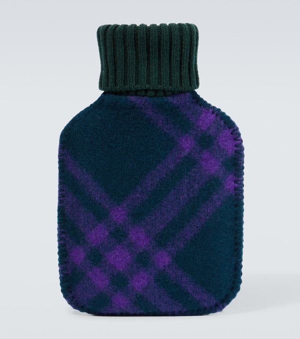 Burberry Checked wool hot water bottle