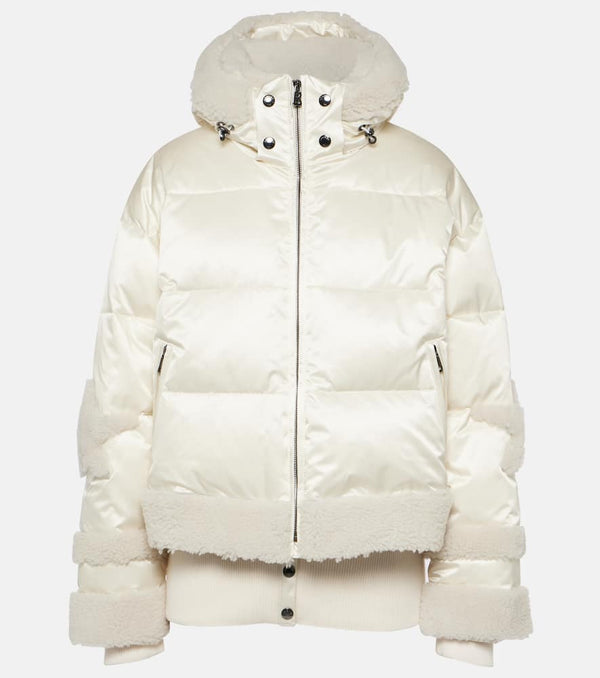 Bogner Mia shearling-trimmed down ski jacket