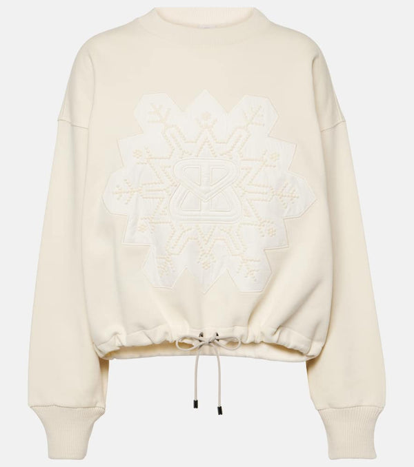 Bogner Helen appliqué cotton-blend sweatshirt