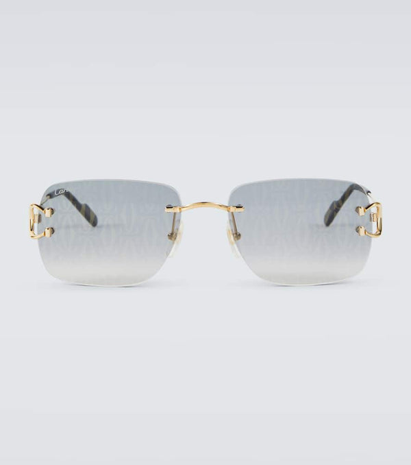 Cartier Eyewear Collection Monogram rectangular sunglasses