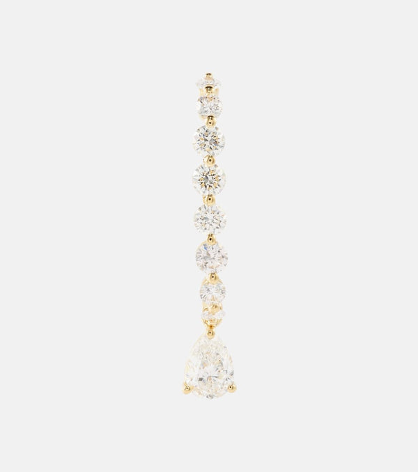 Anita Ko 18kt gold single earring with diamonds