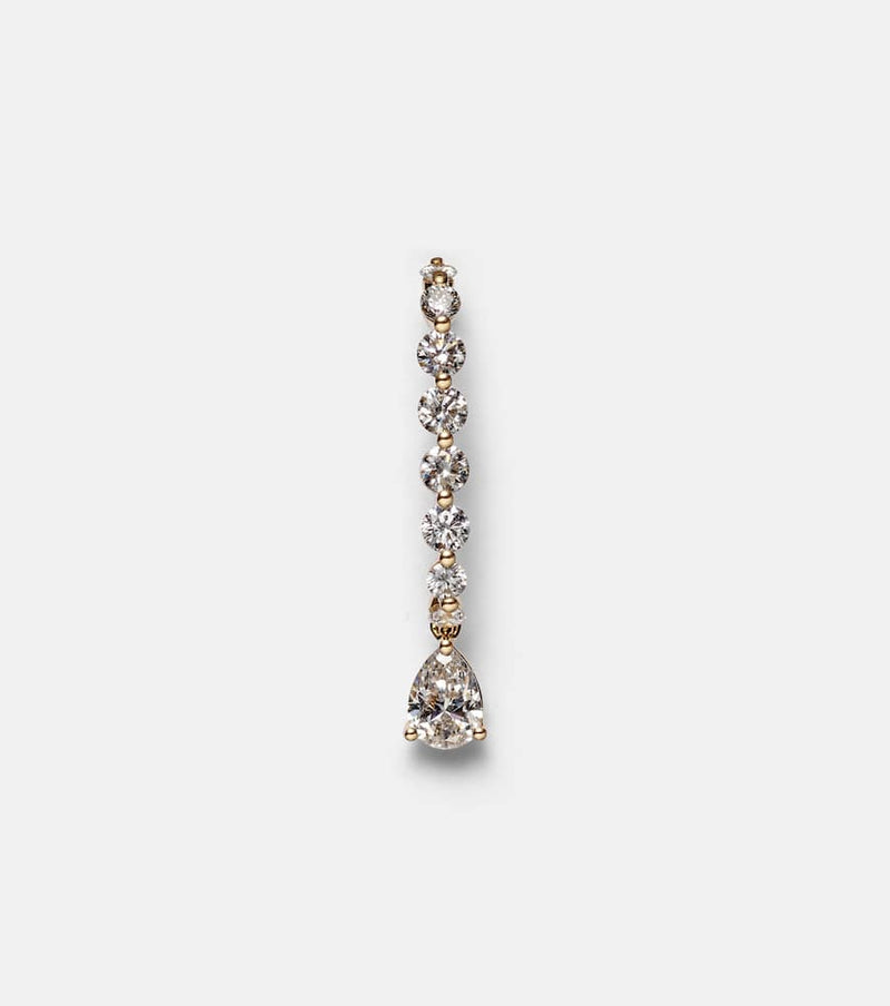 Anita Ko 18kt gold single earring with diamonds