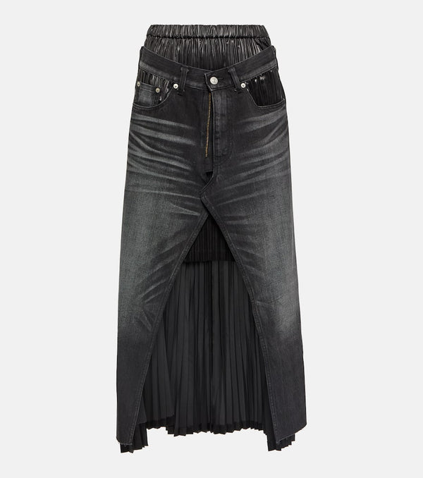 Junya Watanabe x Levi's® layered denim midi skirt