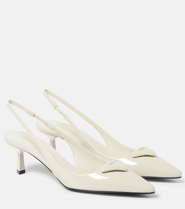 Prada Patent leather slingback pumps