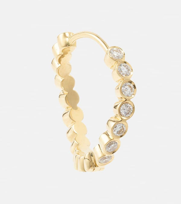 Sophie Bille Brahe Courant 18kt gold single earring with diamonds