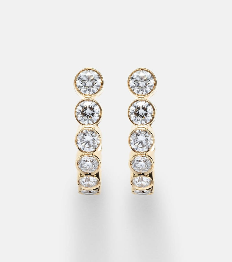 Sophie Bille Brahe Boucle Ensemble 18kt gold earrings with diamonds