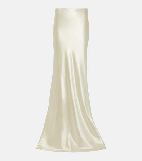 Danielle Frankel Bridal Dree silk and wool satin maxi skirt