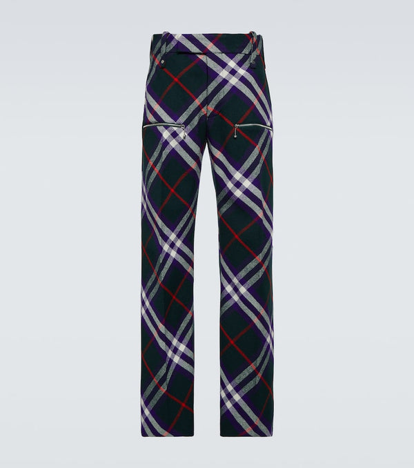 Burberry Burberry Check wool pants