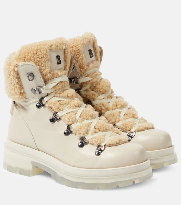 Bogner Swansea shearling-trimmed leather boots