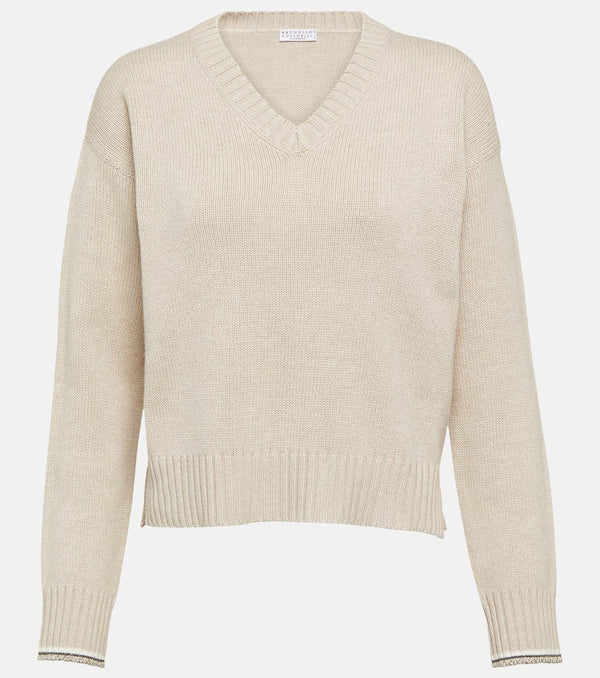 Brunello Cucinelli Wool, cashmere, and silk sweater