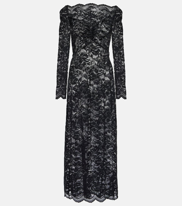 Rabanne Floral lace maxi dress