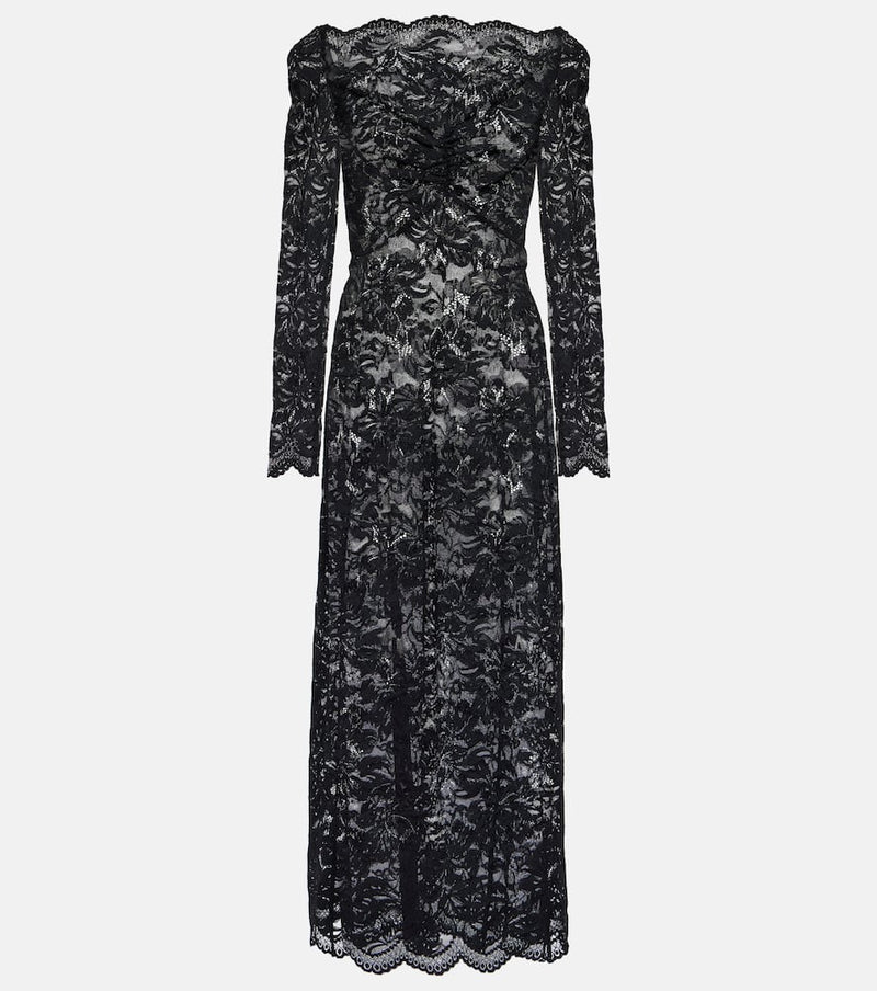 Rabanne Floral lace maxi dress