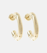Lauren Rubinski Peggy 14kt gold earrings with diamonds