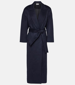 Saint Laurent Cashmere and wool wrap coat