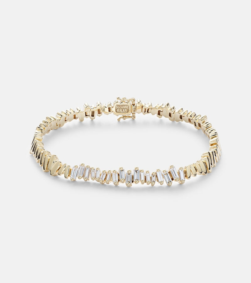Suzanne Kalan 18kt gold bracelet with diamonds