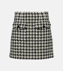 Veronica Beard Adriel houndstooth miniskirt