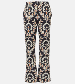 La DoubleJ 24/7 printed jersey cropped pants