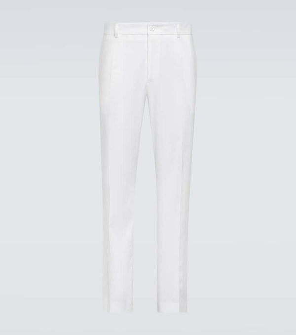 Dolce & Gabbana Linen-blend straight pants