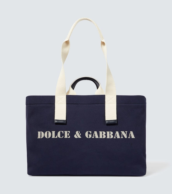 Dolce & Gabbana Logo canvas tote bag