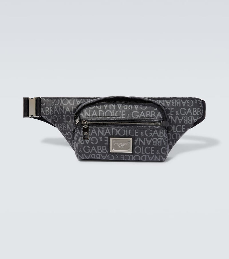 Dolce & Gabbana Small logo jacquard belt bag