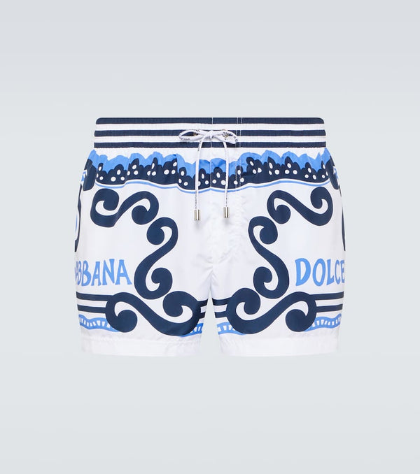 Dolce & Gabbana Printed swim trunks