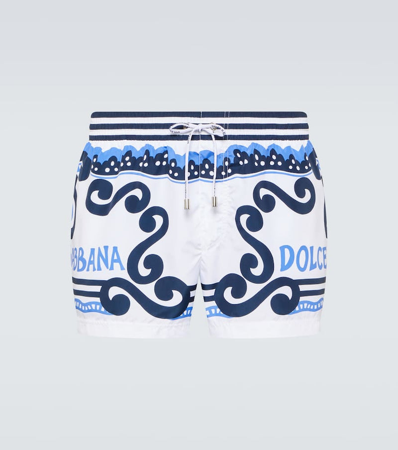 Dolce & Gabbana Printed swim trunks