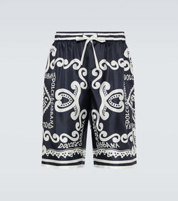 Dolce & Gabbana Marina silk twill shorts