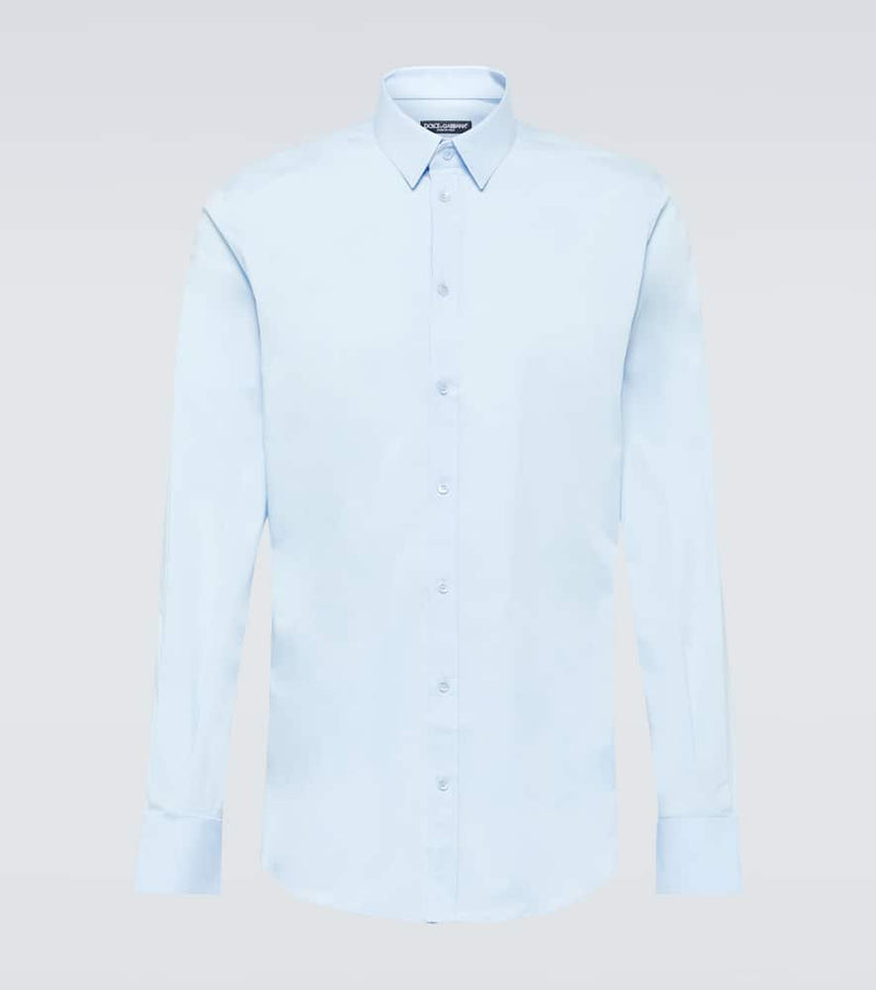 Dolce & Gabbana Cotton-blend poplin Oxford shirt