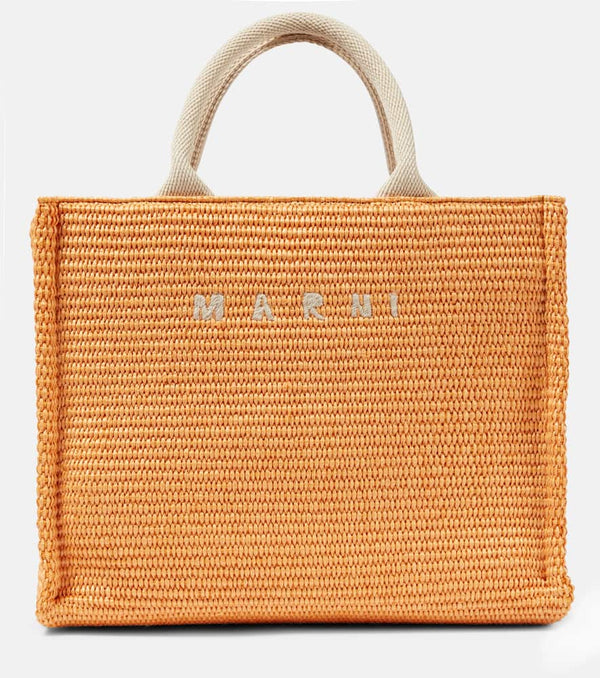 Marni Small raffia tote bag