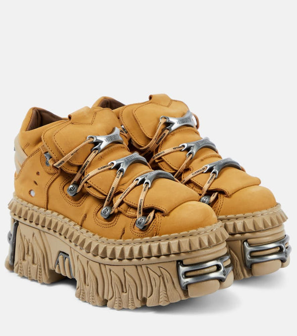 Vetements x New Rock leather platform sneakers